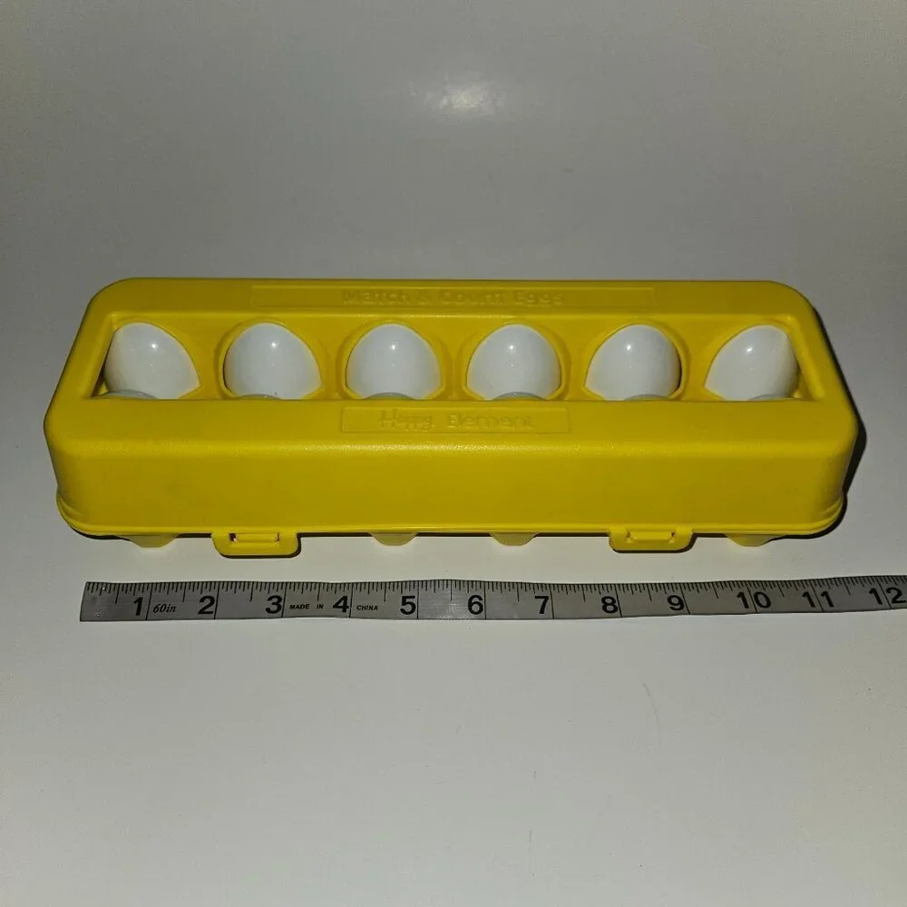 Watch & Count Eggs Happy Element Color Number Matching Toddler Toy Play Food